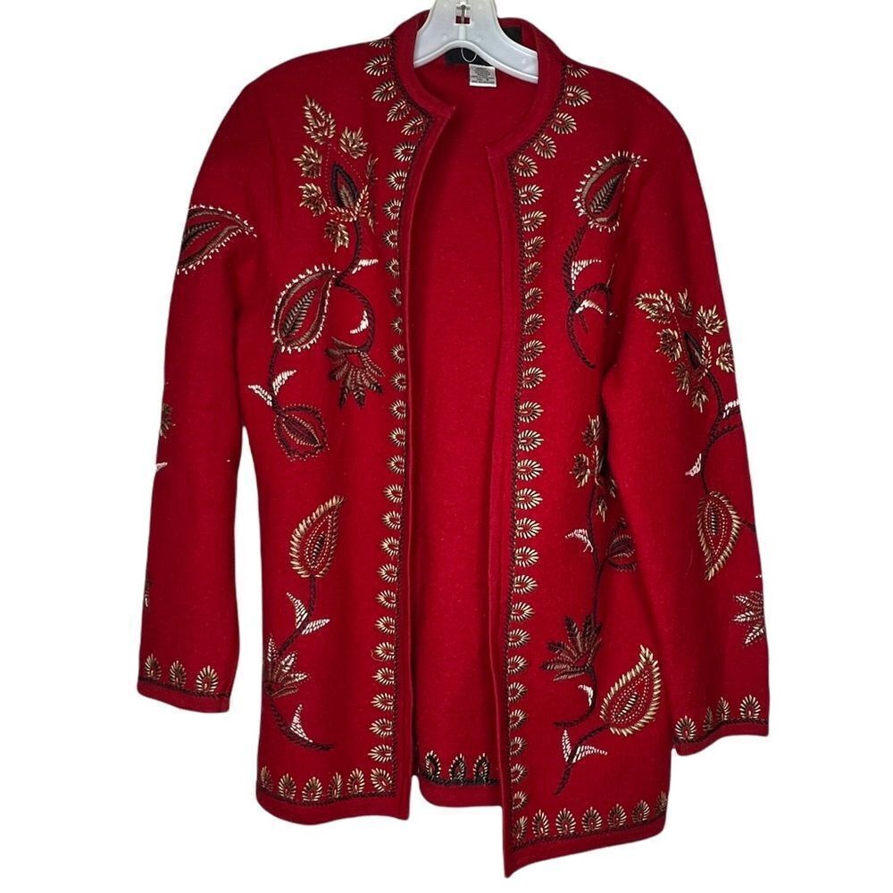 Jolie Eric Gaskins Embroidered Wool Jacket‎